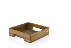 ADHOC Serviertablett Serve Square, Akazienholz/Walnussholz, L: 25 c...