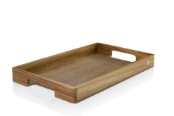 ADHOC Serviertablett Serve, Akazienholz/Walnussholz, L: 50 c...