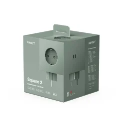 Avolt Steckdose "Square 2" USB-C Oak Green