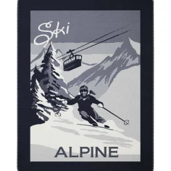 Biederlack Wohndecke "Alpine Ski" 150x200cm
