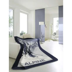 Biederlack Wohndecke "Alpine Ski" 150x200cm