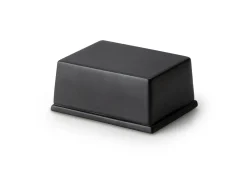 Butterdose für 250g Butter, Keramik schwarz 12x10x6cm