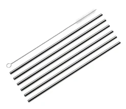 Cilio Trinkhalme Edelstahl 6er Set