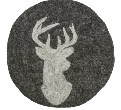 Cilio Untersetzer schwarz LANA Hirsch