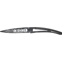 Deejo Taschenmesser Ebenholz mit Motiv