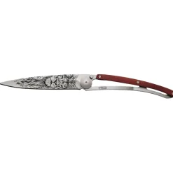 Deejo Taschenmesser Korallenholz mit Motiv