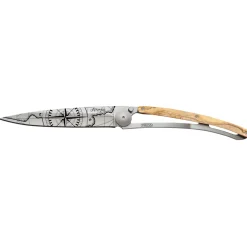 Deejo Taschenmesser Olivenholz mit Motiv