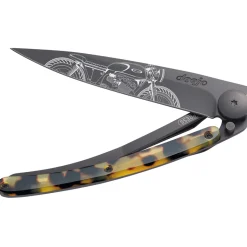 Deejo Taschenmesser Schildpattoptik mit Motiv