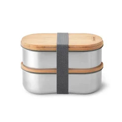 Edelstahl Bentobox, 2 x 500 ml