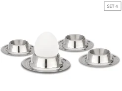 Eierbecher aus Edelstahl - Set 4