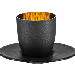 Eisch Espressotasse mit Untersetzer "Cosmo Gold"