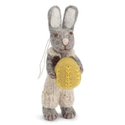 Filz Hase mit Hose und Ei 14cm
