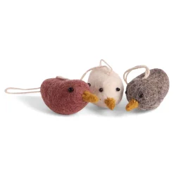 Filzfigur "Vögel" 3er-Set, bunt