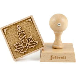 Folkroll Holz-Keksstempel "Adventskerze"