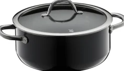 Fusiontec Inspire Bratentopf mit Deckel, 24 cm, Black