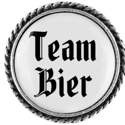 Gaudiknopf Anstecker "Team Bier"