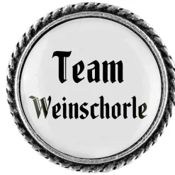 Gaudiknopf Anstecker "Team Weinschorle"