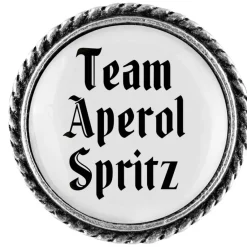 Gaudiknopf Anstecker "Team Aperol Spritz"