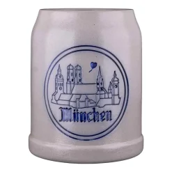 Gaudiknopf Steinkrug "München"