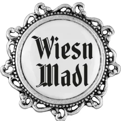 Gaudiknopf Wiesn Madl - Anstecker "Klassiker - verziert"