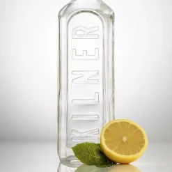 Glasflasche mit Bügelverschluß, eckig, 1 Liter