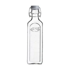 Glasflasche mit Bügelverschluß, eckig, 600 ml