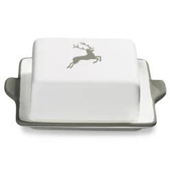 Gmundner Butterdose "Grauer Hirsch"