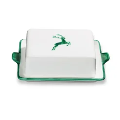 Gmundner Butterdose "Grüner Hirsch"