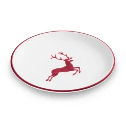 Gmundner Dessertteller "Bordeauxroter Hirsch"