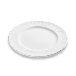 Gmundner Dessertteller Gourmet "Weißgeflammt"