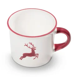 Gmundner Kaffeehaferl "Bordeauxroter Hirsch"