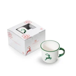 Gmundner Kaffeehaferl "Grüner Hirsch"
