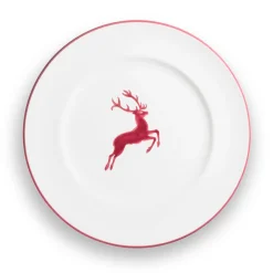 Gmundner Speiseteller Gourmet "Bordeauxroter Hirsch"