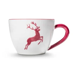 Gmundner Teetasse Maxima "Bordeauxroter Hirsch"