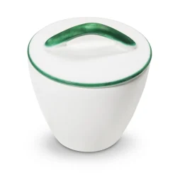 Gmundner Zuckerdose Gourmet "Grüner Rand"