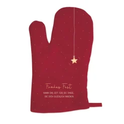 Grafikwerkstatt Ofen-Handschuh "Frohes Fest"