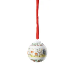 Hutschenreuther Porzellan Minikugel Katzen-Gruppe "Weihnachtsleuchten"
