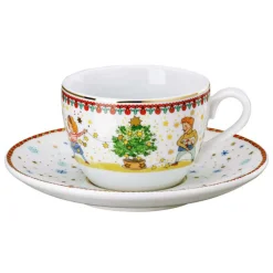 Hutschenreuther 2tlg. Cappuccinotasse "Weihnachtsleuchten"