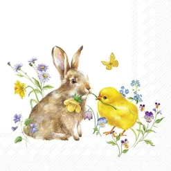 IHR Cocktailservietten "Bunny and Chick"