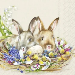 IHR Cocktailservietten "Cuddly Bunnies"