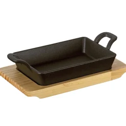 Küchenprofi Servierpfanne mit Holzbrett
