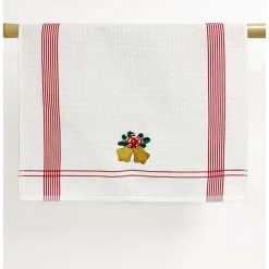 Kleinmann Geschirrtuch "Glöckchen" rot 50x70cm