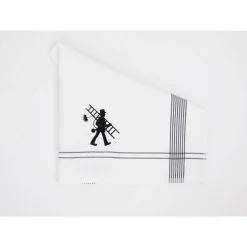 Kleinmann Küchentuch "Kaminkehrer" grau 50x70cm