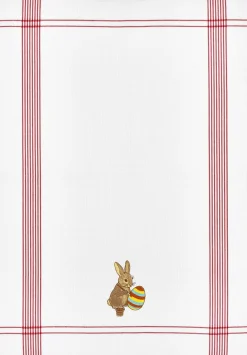 Landherzl Geschirrtuch "Hase mit Ei" 50x70cm