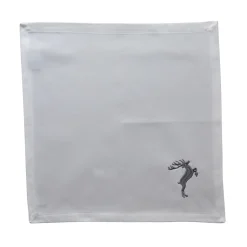 Landherzl Serviette "Grau mit Hirsch"