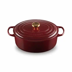 Le Creuset Guss-Bräter oval "Garnet Signature"
