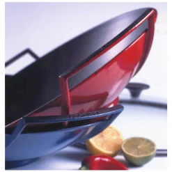 Le Creuset Guss-Wok mit Deckel 36 cm