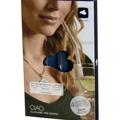 Leonardo Glastrinkhalme geknickt ''Ciao''