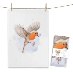 Maluu Geschirrtuch 50x70cm "Robin Redbreast"