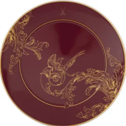 Meissen Vorspeisen-/Dessertteller "Mystic Maison" bordeaux